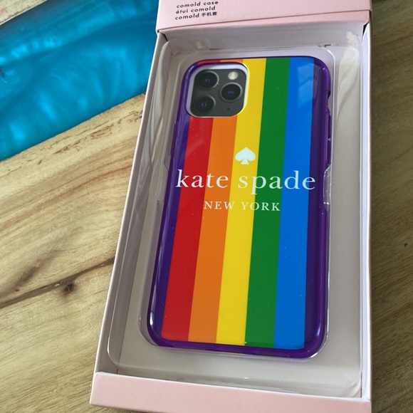 NIB Kate Spade ♠️ iPhone 11pro Pride Rainbow Phone Case 🌈 - Picture 2 of 4